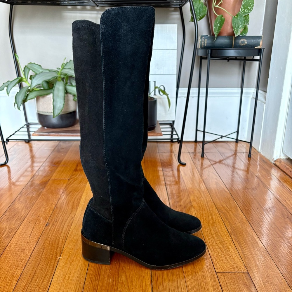 Coach 'Ryder' Black Suede Boots - Picture 2 of 12